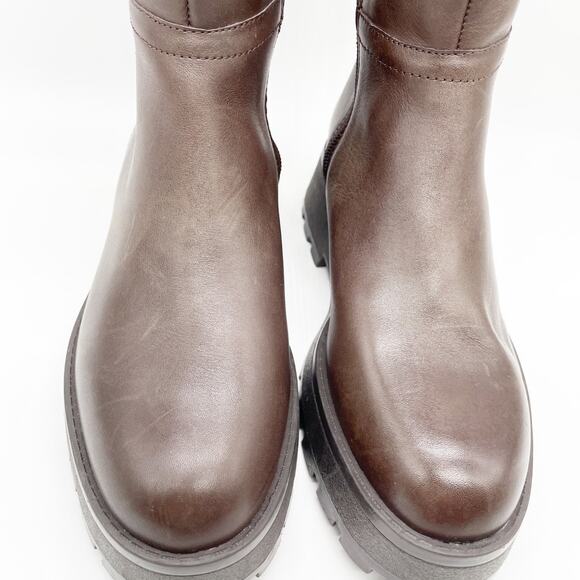 Vince Camuto Women's Nettrio Leather SideZip Over The Knee Boots Brown Size 5.5M - Picture 9 of 13